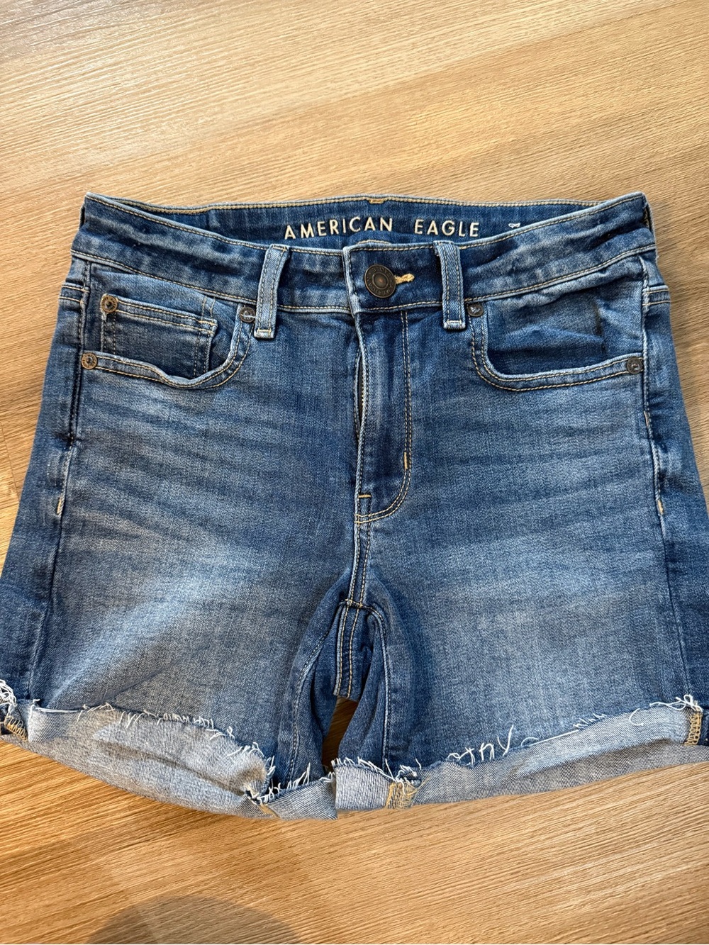 American Eagle Outfitters Blue Denim Cutoff Shorts